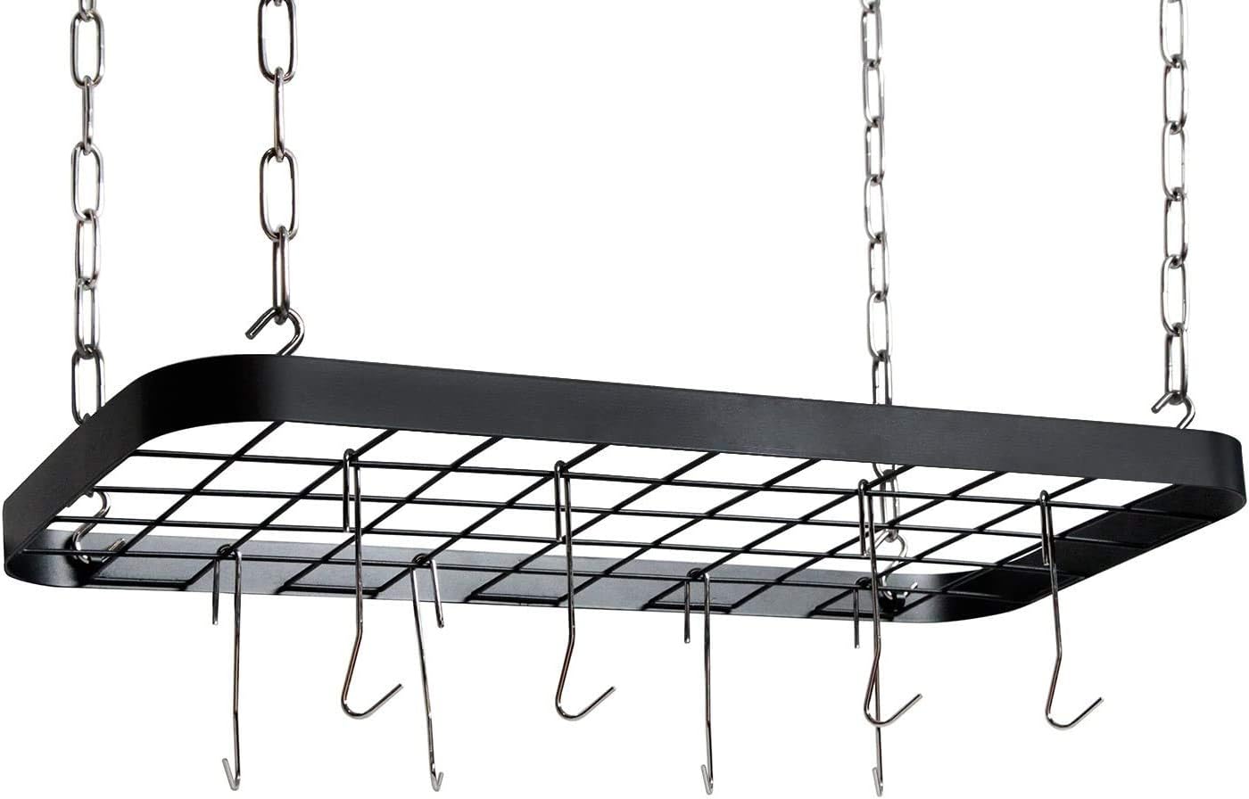Wall Mount Kitchen Pot Storage Rack