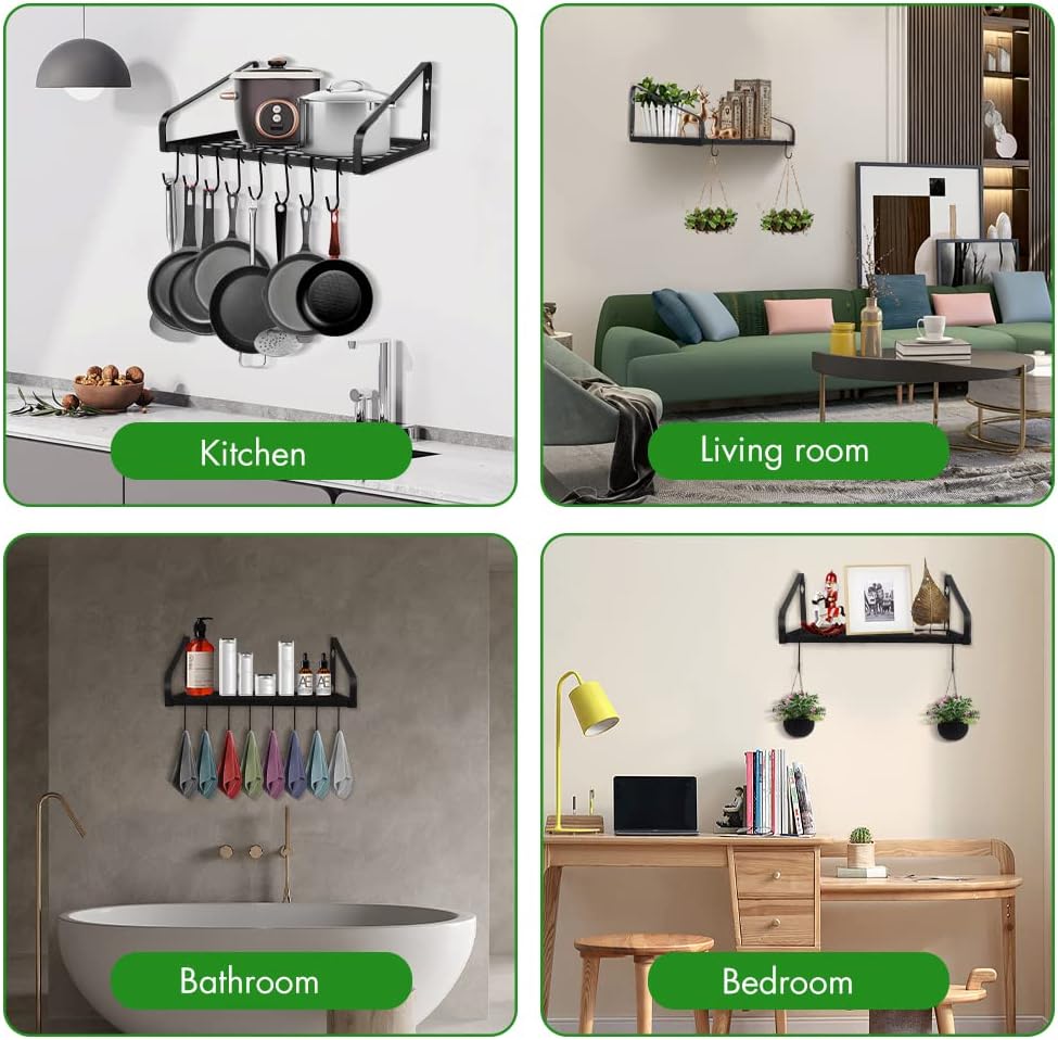 Wall Mounted Cookware Storage Rack