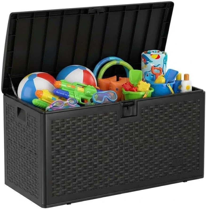 Black 120 Gallon Hydraulic Rod Storage Box