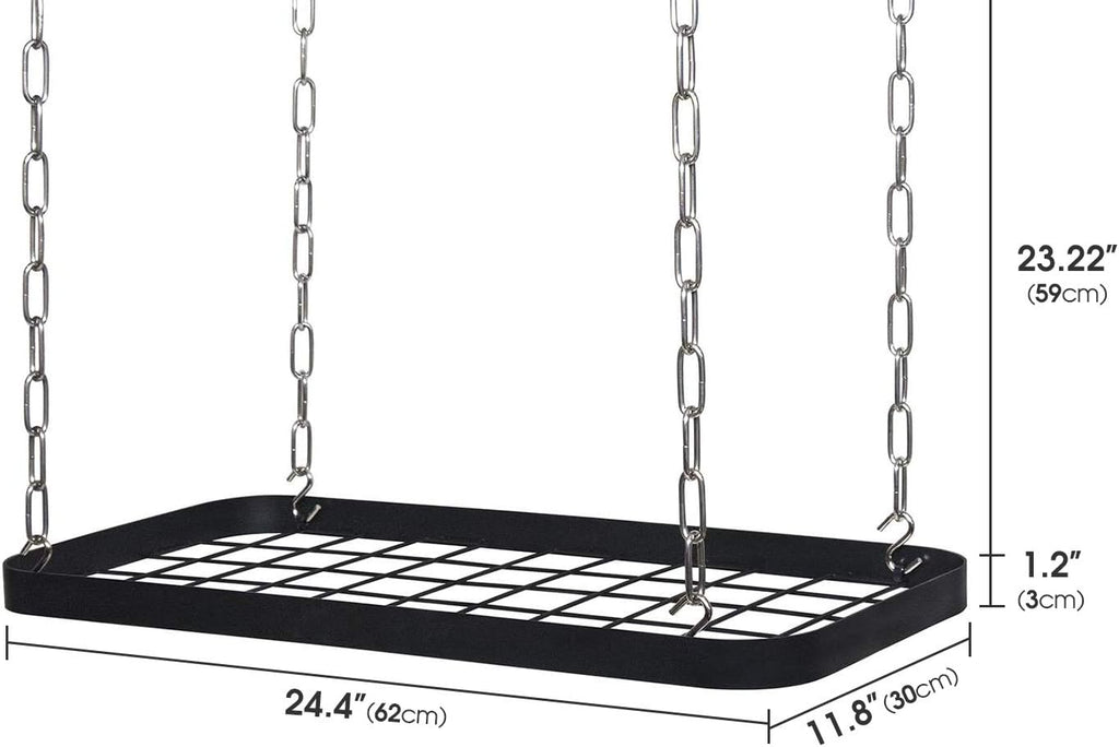 Wall Mount Kitchen Pot Storage Rack