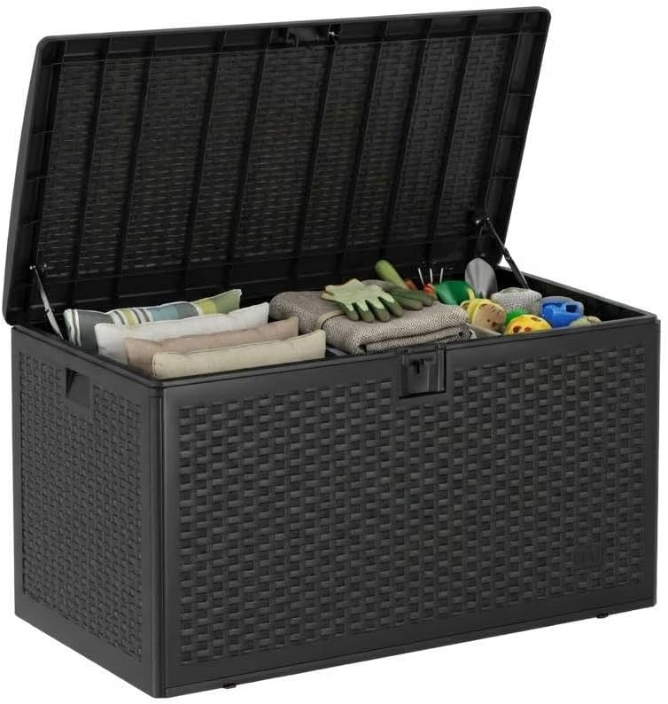 Black 120 Gallon Hydraulic Rod Storage Box