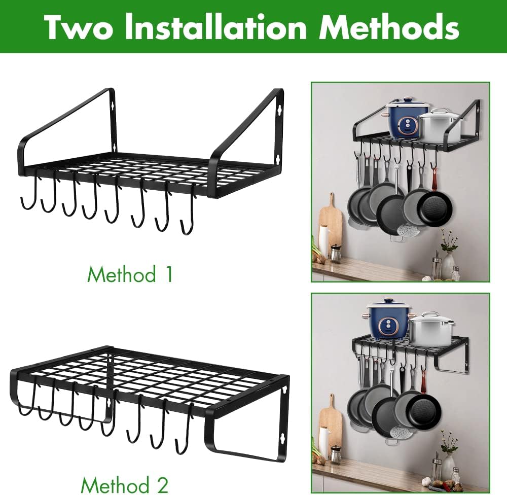 Wall Mounted Cookware Storage Rack
