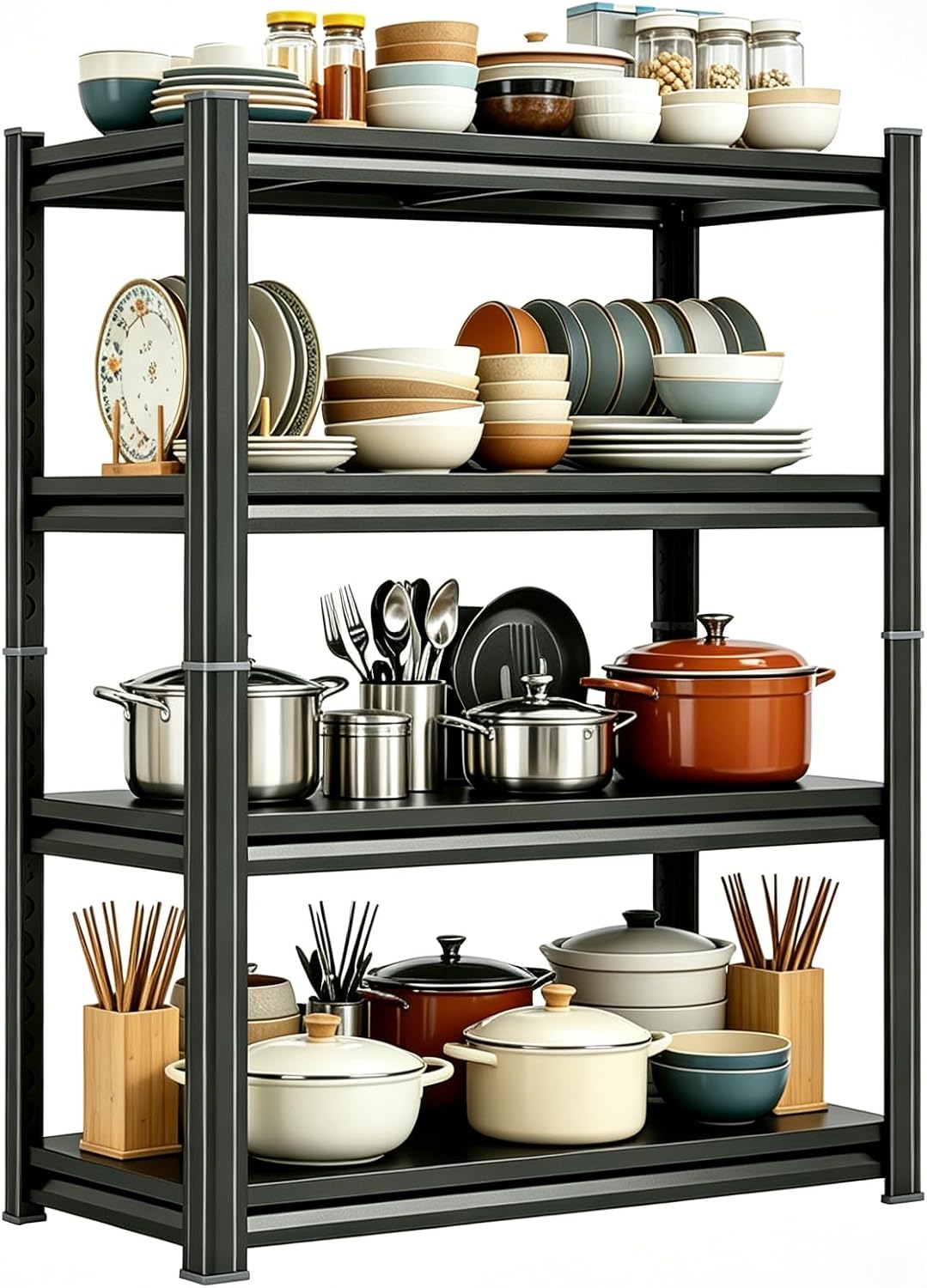 Adjustable Heavy Duty 5-Tier Metal Shelf