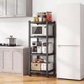 4-Tier Wheeled Adjustable Metal Shelf