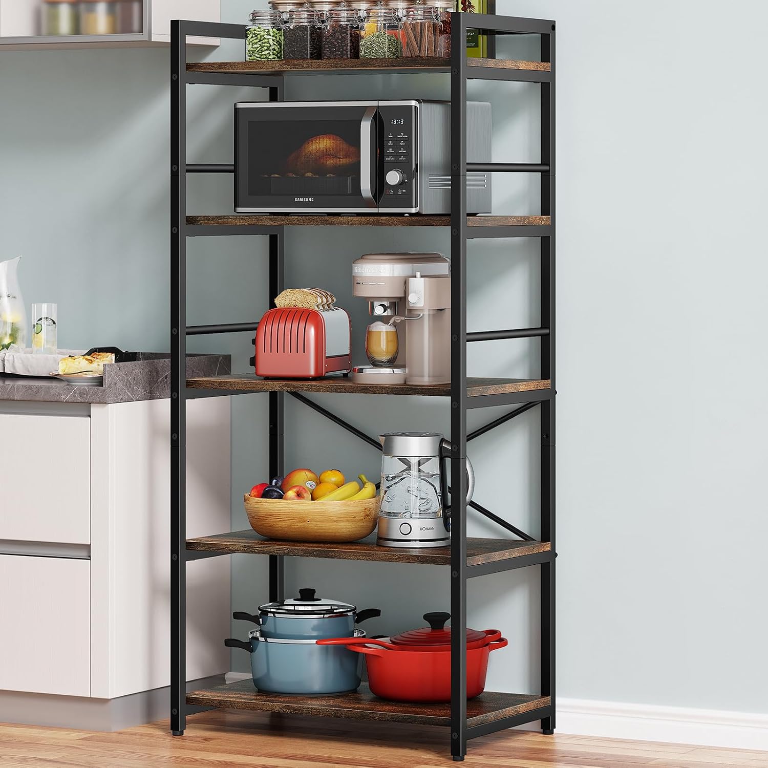 5-Tier Space Saving Kitchen Storage Rack