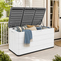 110 Gallon HDPE Waterproof Outdoor Storage Box