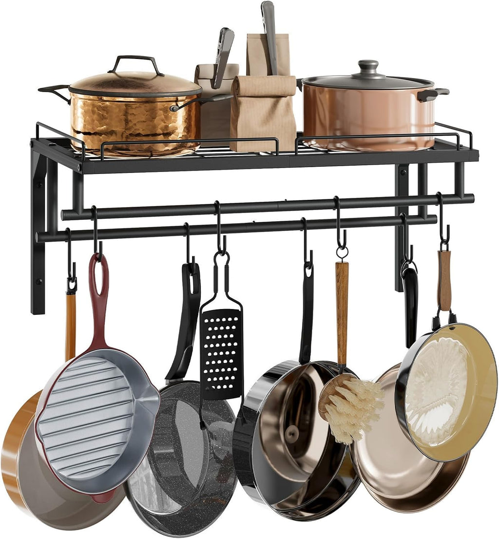 Wall Mounted Kitchen Cookware Rack