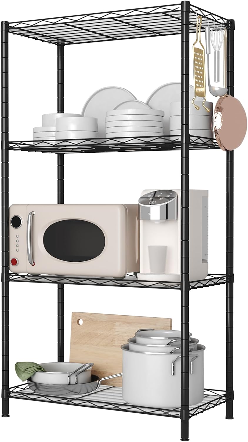Wide 5-Tier Metal Storage Organizer