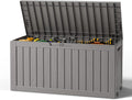 Grey 85 Gallon Lockable Waterproof Storage Box