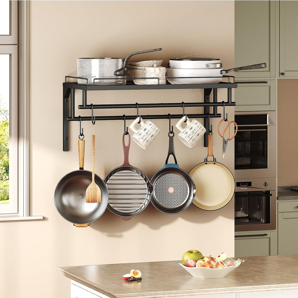 Wall Mounted Kitchen Cookware Rack