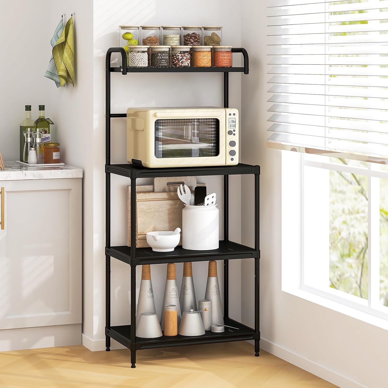 4-Tier Metal Kitchen Storage Stand