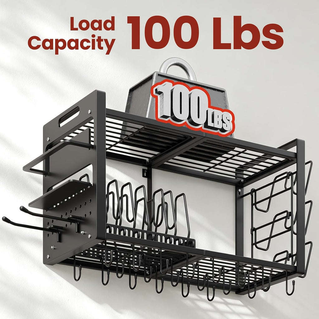 Heavy Duty Metal Wall Mount Pot Rack