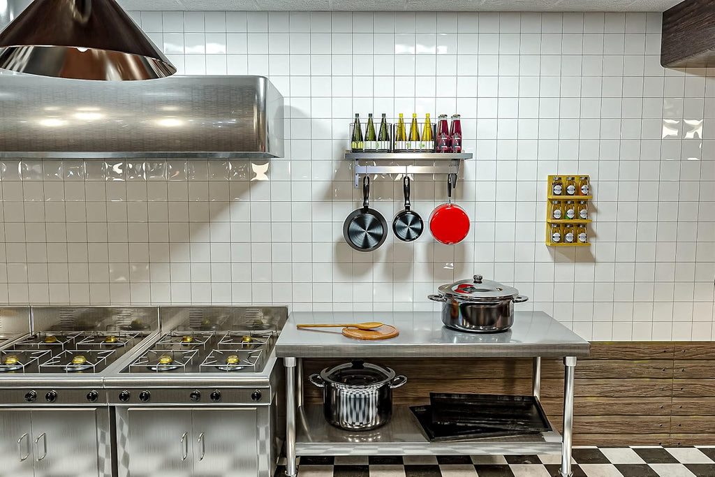 Stainless Steel Wall Mount Pot Rack