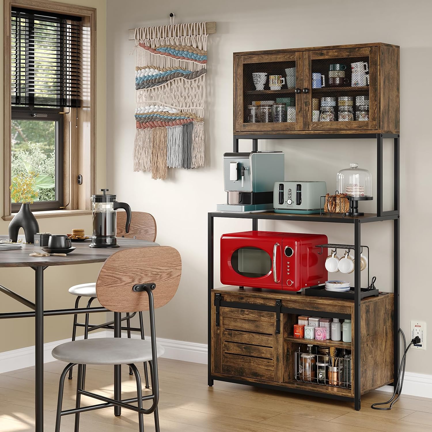 6-Tier Kitchen Storage Rack With Cabinet