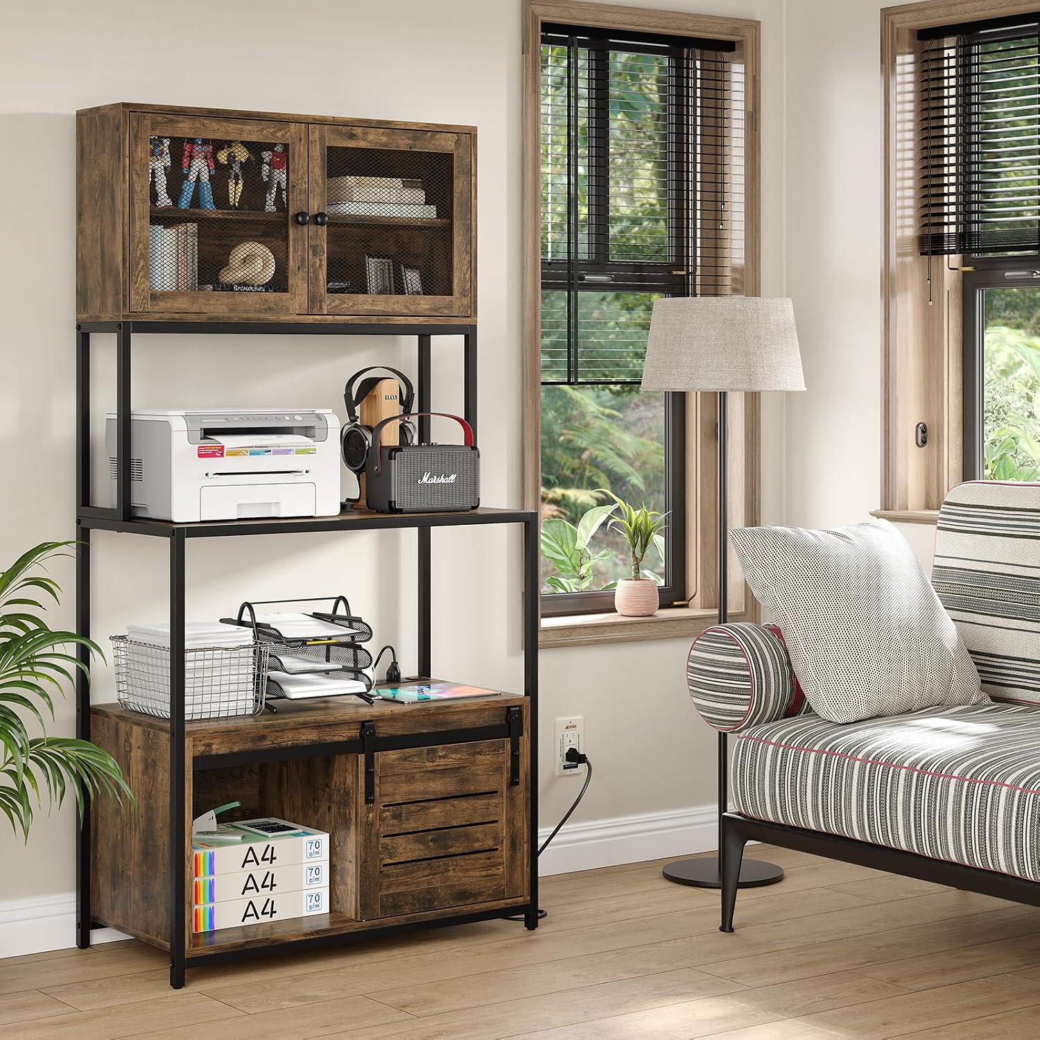 6-Tier Kitchen Storage Rack With Cabinet