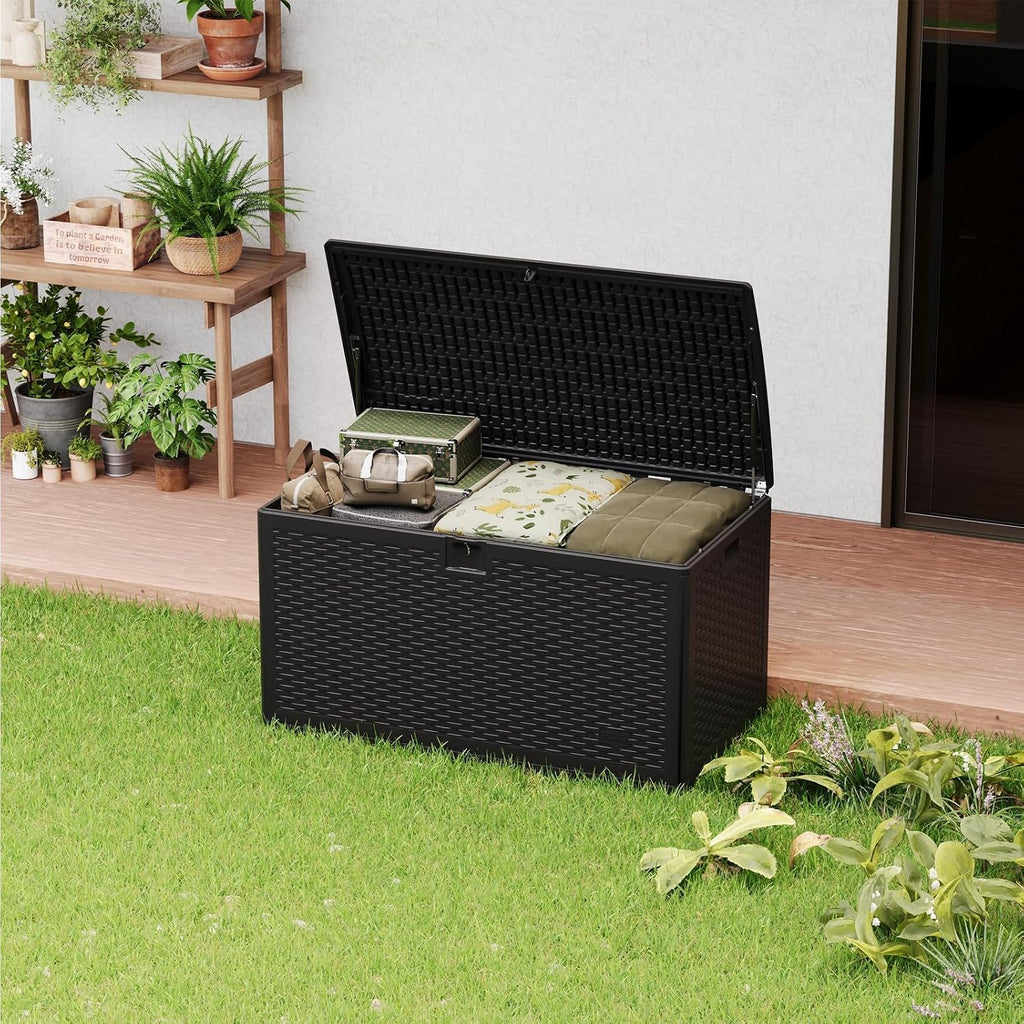 Black 120 Gallon Hydraulic Rod Storage Box