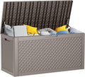 Grey 110 Gallon Weatherproof Storage Box
