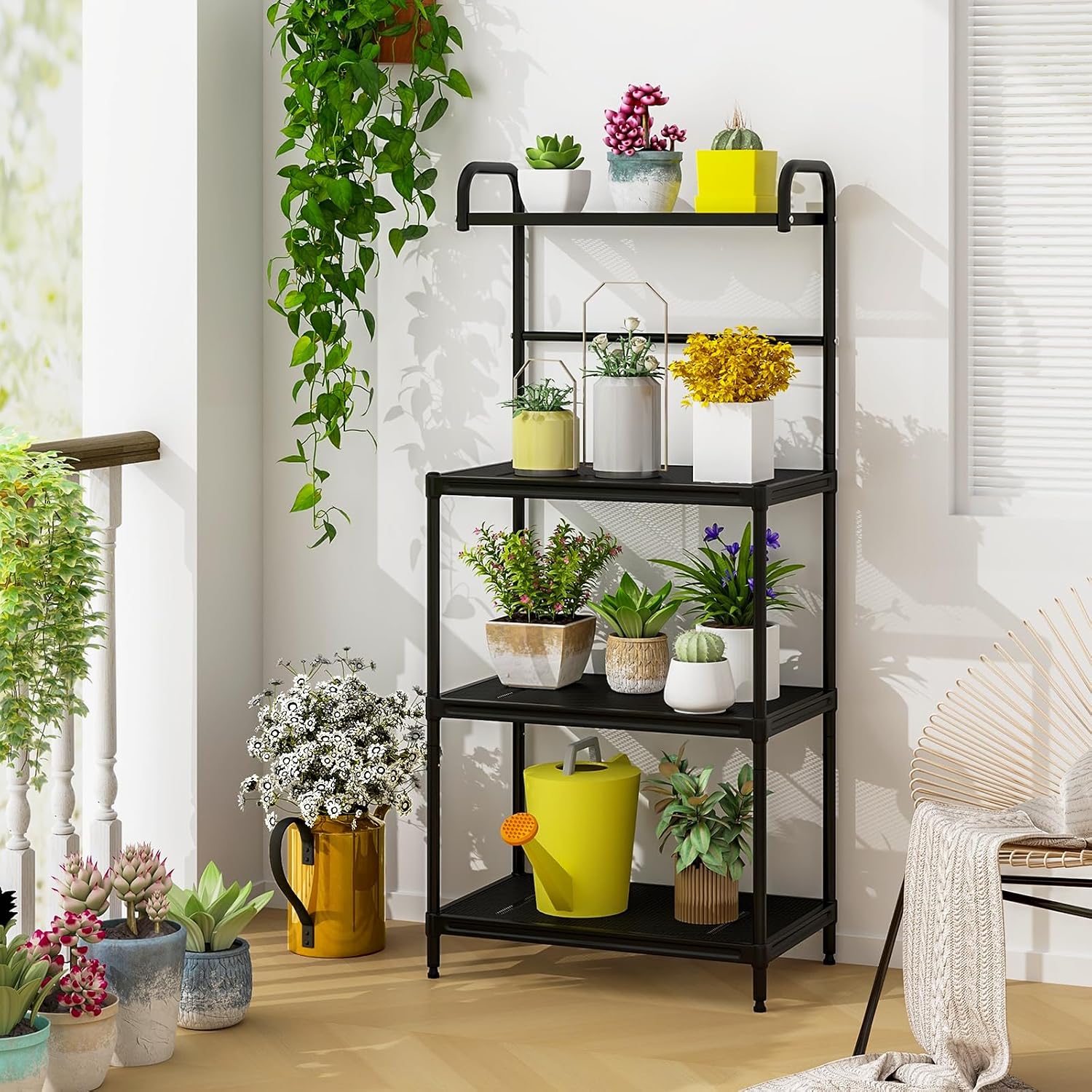 4-Tier Metal Kitchen Storage Stand