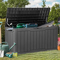 Dark Gray 80 Gallon Weatherproof Storage Box