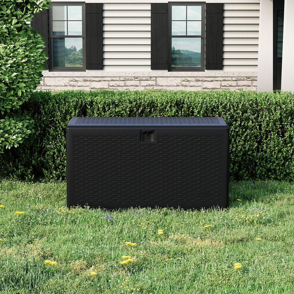 Black 120 Gallon Hydraulic Rod Storage Box