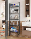Slim 5-Tier Space Saving Storage Rack