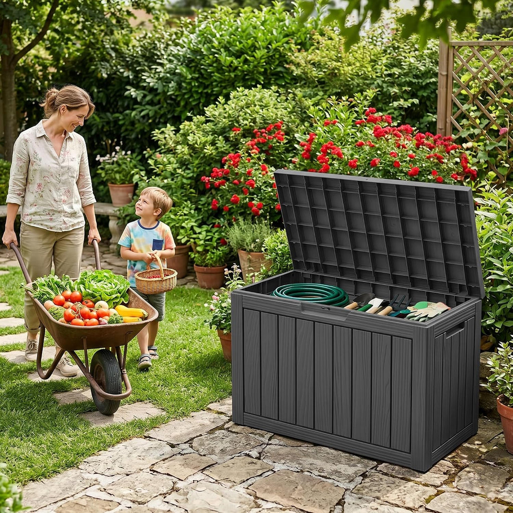 55 Gallon Weatherproof Lockable Outdoor Storage Box